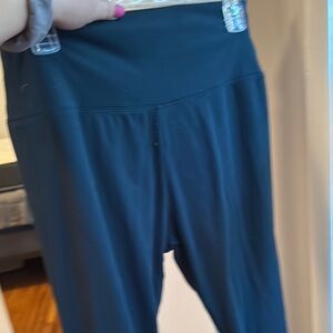 Blue High-Waisted Leggings
